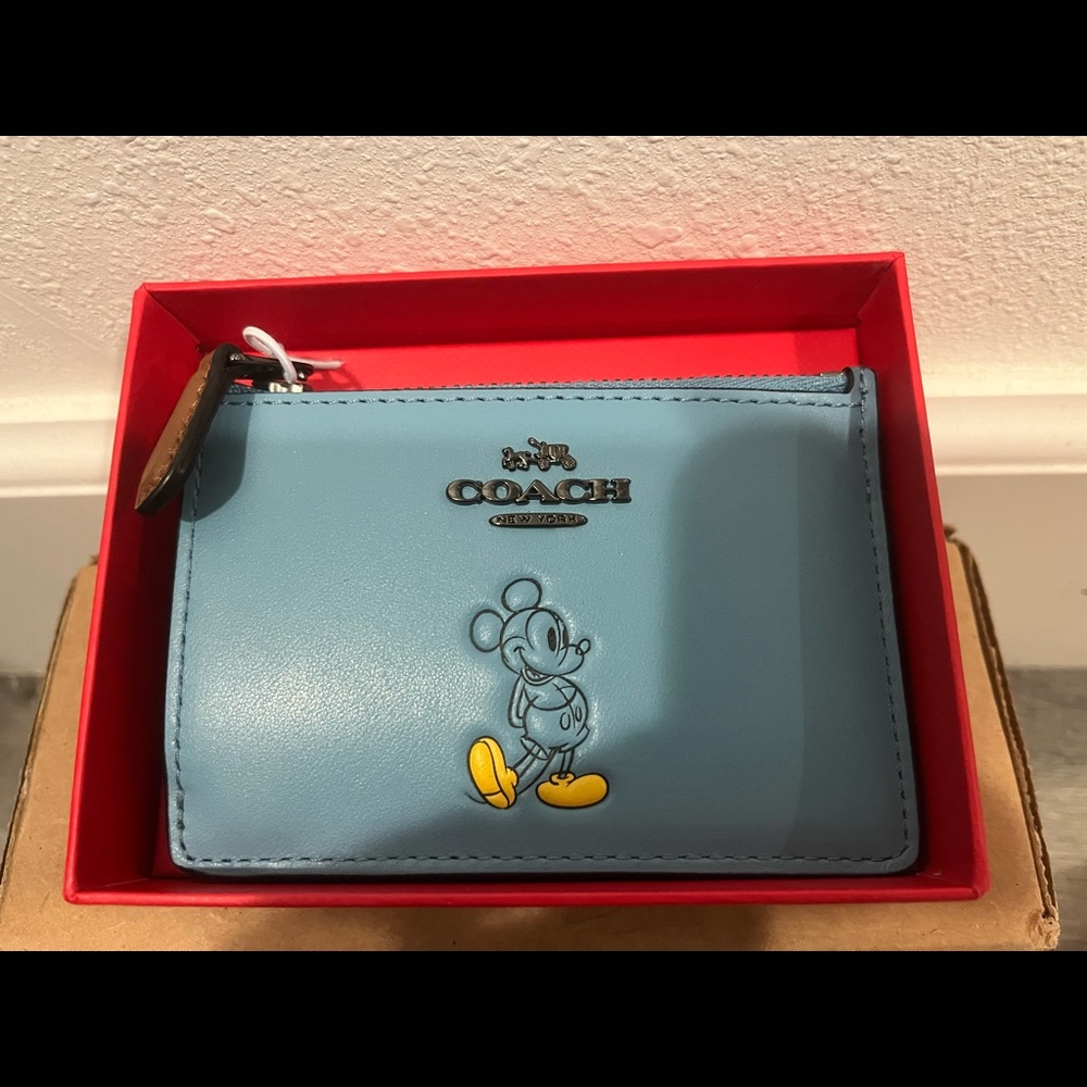 Mickey x Coach wristlet